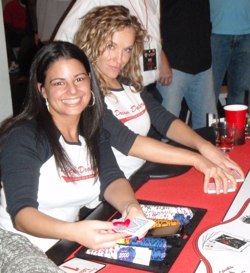 Casino tables and dealers for hire in Phoenix, Arizona.   Aces and Bases charity poker tournament held every Spring Training