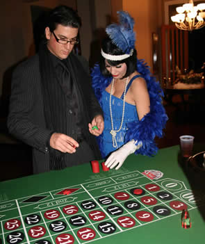 Roaring 20's Casino Night - Playing Roulette