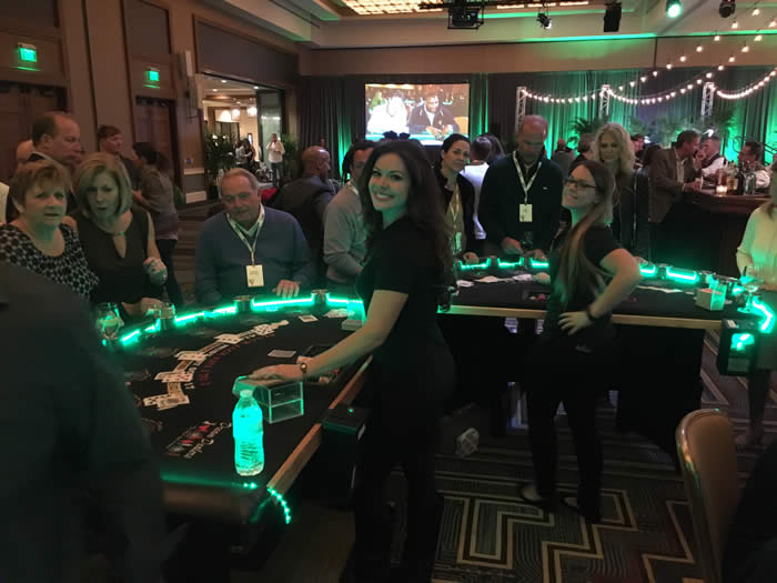 Casino Party Rentals with LED Lights