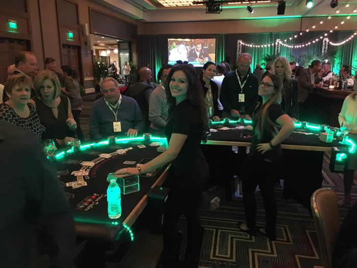 Casino Party Rentals with LED Lights