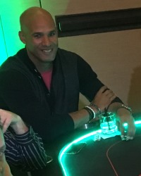 Jason Taylor at a Dream Dealers charity poker tournament, Scottsdale Arizona