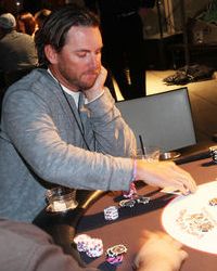 Jeremy Reed playing poker at a Dream Dealers charity poker tournament, #CelebrityPokerEventScottsdale  #ArizonaLocalCharity  #SupportLocalAZCharity