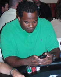 Melvin Fowler playing in a Free Poker promotional night, #PokerForCharity  #CasinoNightInAZ  #CelebritySightingsAZPokerTournament