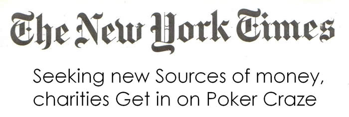 NY Times Charity Poker Article