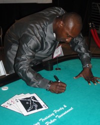 Orlando Hudson at a Spring Training Charity Poker Tournament  #PokerForCharity  #CasinoNightInAZ  #CelebritySightingsAZPokerTournament