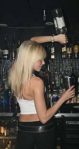 Dream Dealer Rene pouring some shots!