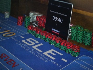 Steve LeVine's custom craps felt