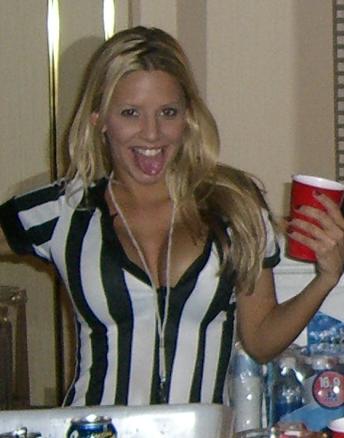 Dream Dealer Bartender Andie at a Super Bowl Party