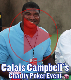 Calais Campbell of the Arizona Cardinals hosted a charity poker tournament benefiting the Care Fund and CRC Foundations