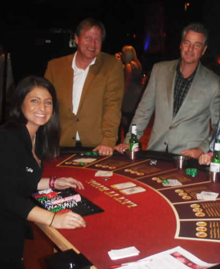 Casino equipment rentals and casino dealers for hire