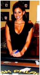 Poker Tournament Dealer: Heidi