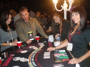 Dynamic Sounds blackjack table at Nite Flite, 2010