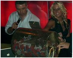 Announcing a raffle winner