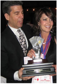 Winner of the Hearts & Helmets charity poker touranment