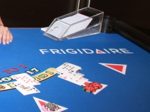 Frigidaire sponsored blackjack table