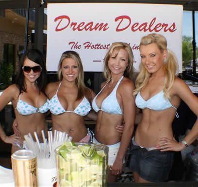 Liquid Pool Party 2009 Dream Dealer Bikini Bartenders