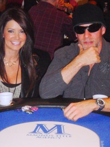 Kim Brooks at her Magnus Title sponsored table