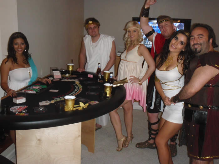 Dream Dealers at a Caesar's Palace themed Toga Party