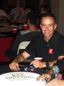 Tony Prutting at his poker table