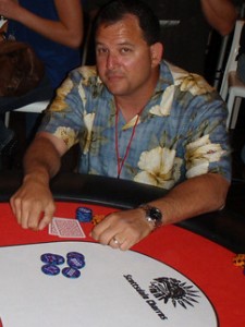 Scottsdale Charros logo'd table at Aces and Bases 2010