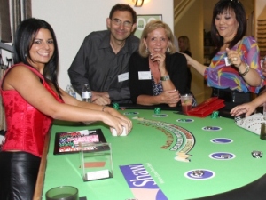 Shaw Floor Coverings sponsored blackjack table