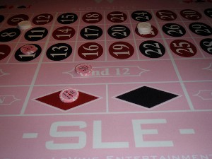 Steve LeVine Entertainment's Roulette Table at a Breast Cancer fund raiser