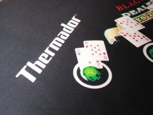 Thermador sponsored blackjack felt